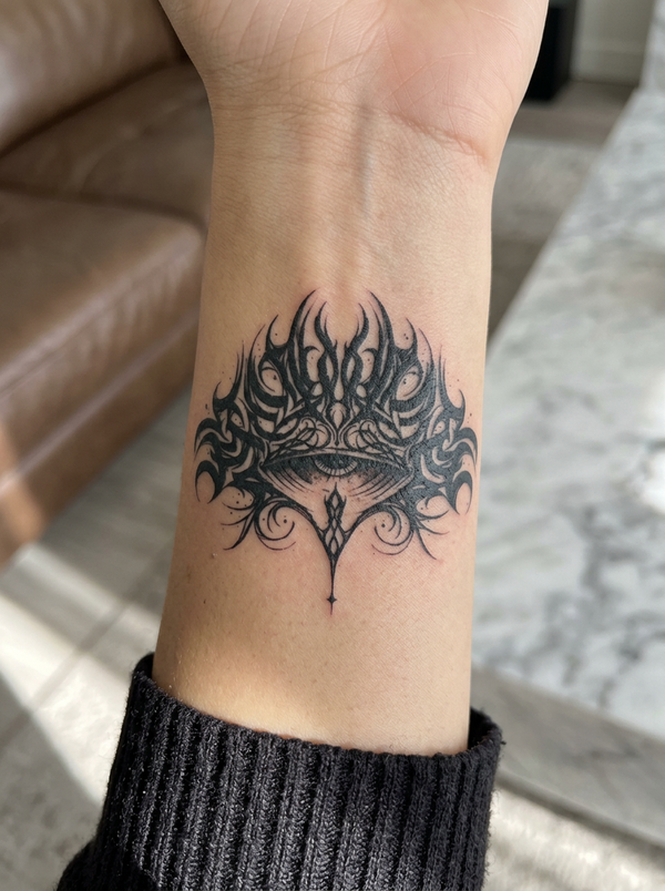 The Ornate Third Eye (8 Pack) semi-permanent tattoo