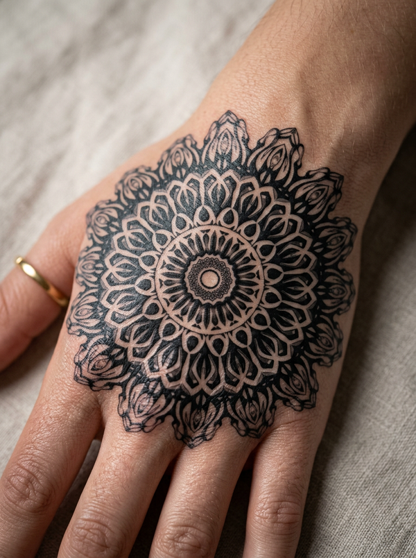 Mandala IV (6 Pack) semi-permanent tattoo