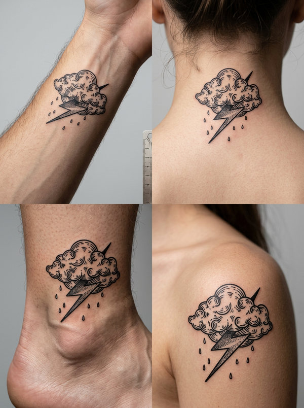 Thunderstorm (8 Pack) semi-permanent tattoo