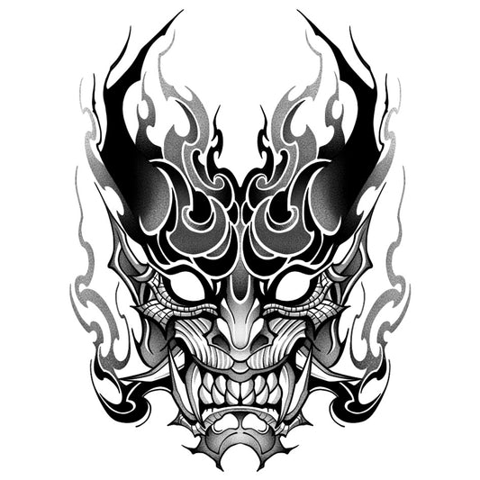 Demon/Oni Mask (6 Pack) | 3.15 in × 3.15 in.