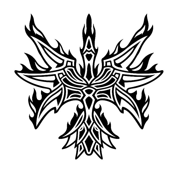 The Resilient Phoenix Tribal Art (8 Pack)