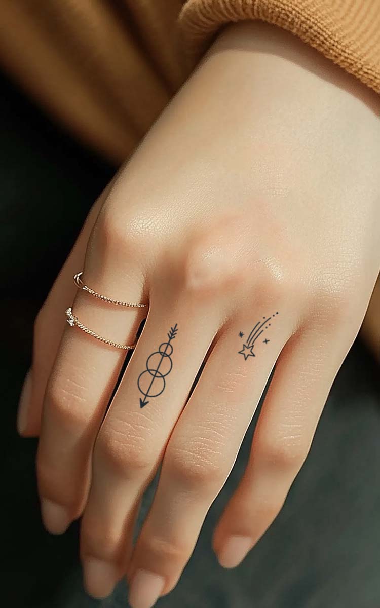 Small tattoo, hearts, music, cheers- 811-B2-1