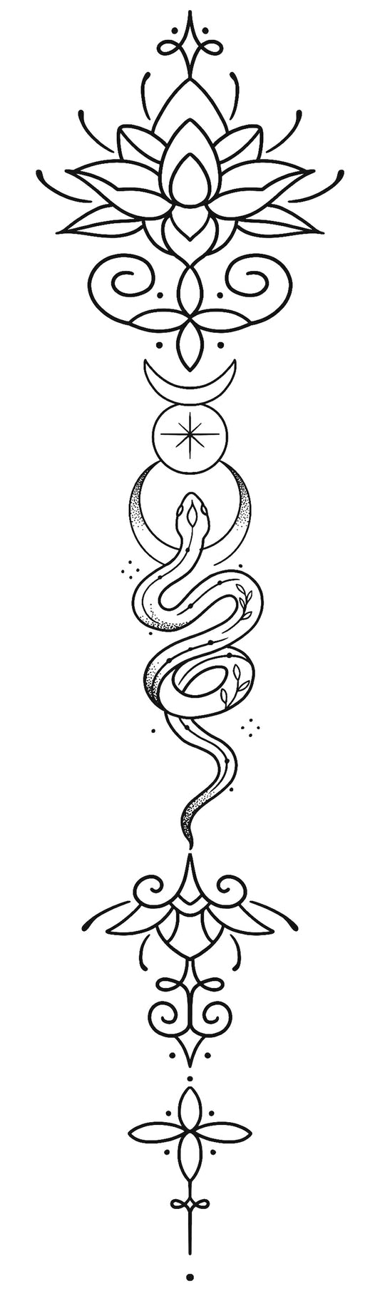 Whimsy Lotus & Snake Trail