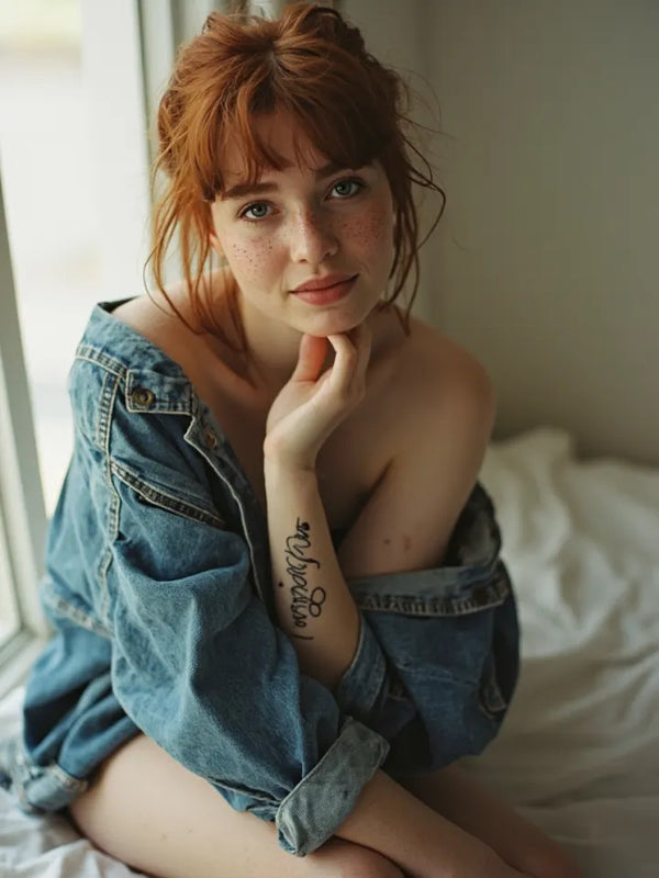 Word and quote temporary tattoos
