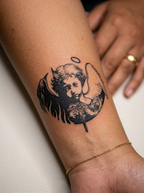 "Duality's Conflict" Fallen Cherub (6 Pack) semi-permanent tattoo