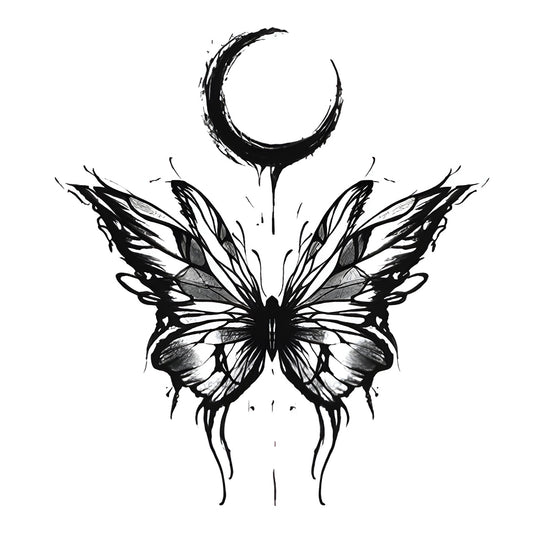 Crescent Moon to Butterfly (6 Pack) | 3.15 in × 3.15 in.