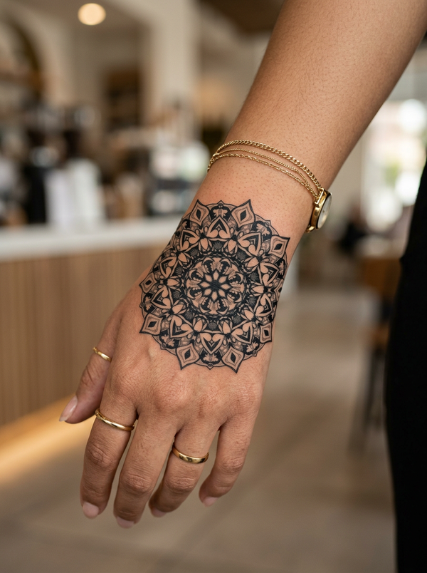 Mandala II (6 Pack) semi-permanent tattoo