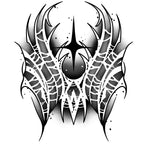 Abstract Web & Star (6 Pack) semi-permanent tattoo – view 3