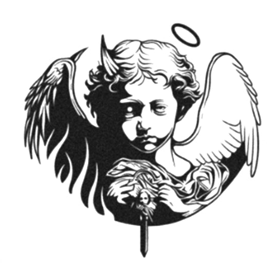 "Duality's Conflict" Fallen Cherub (6 Pack) | 3.15 in × 3.15 in.