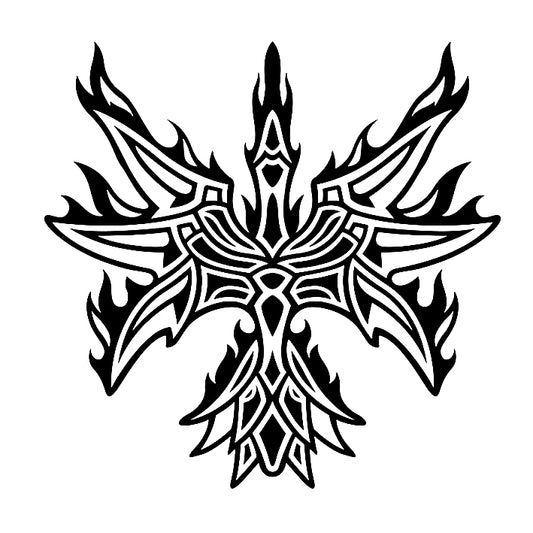 The Resilient Phoenix Tribal Art (8 Pack)