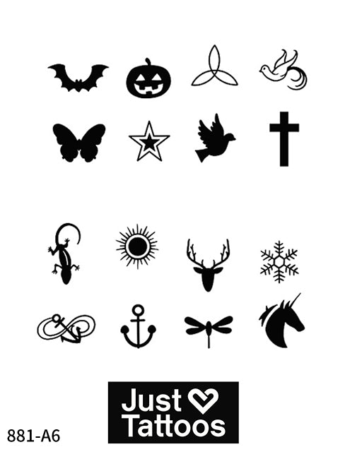 Small Tattoo, Animals, symbols, spritual -811-A6-1