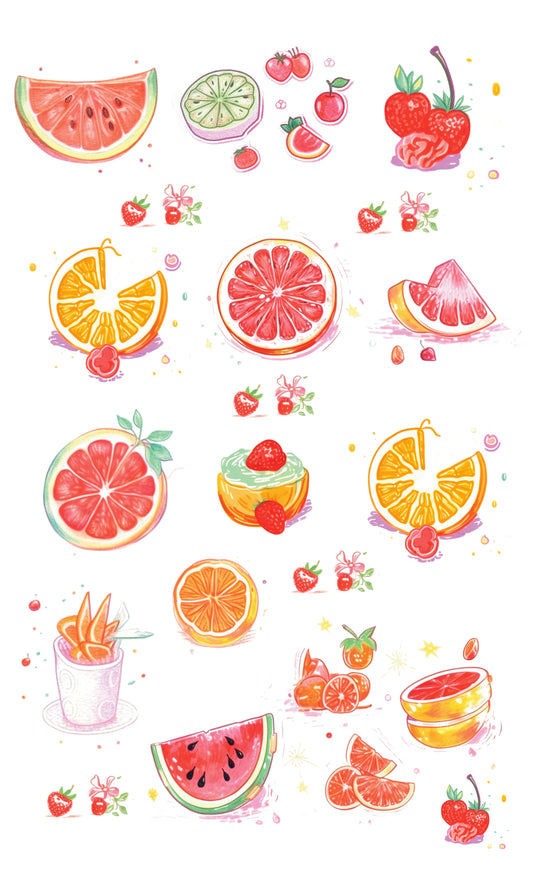 Colored Fruits Art