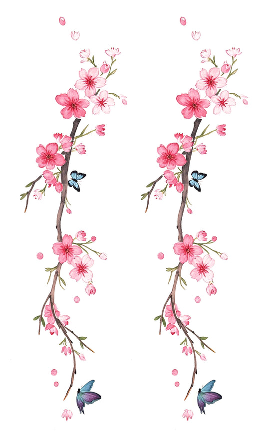 Colored Cherry Blossom Butterfly