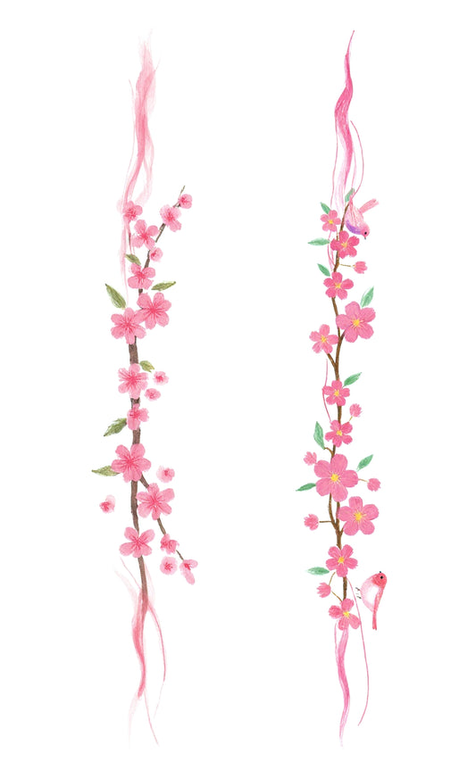 Colored Cherry Blossom Trail