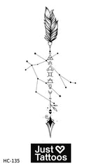 Constellation Arrow semi-permanent tattoo – view 2
