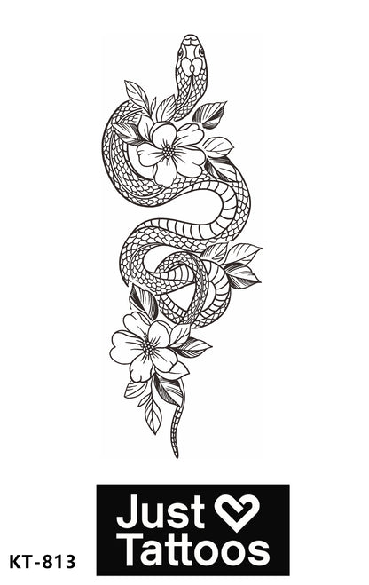 Floral Slithering Snake