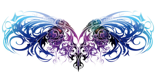 Colored Heart Ornamental Tribal