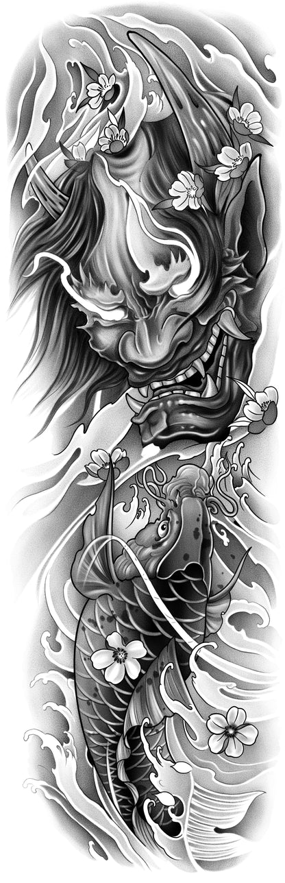 Oni, Koi Traditional Art