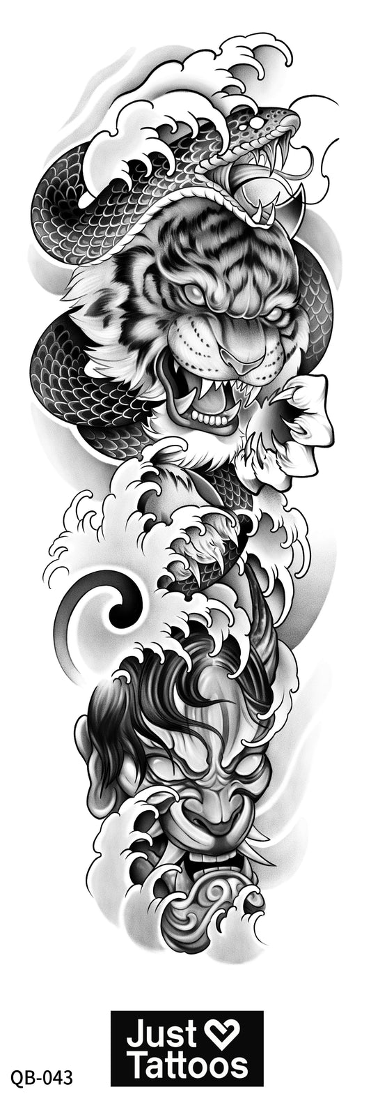 Traditional Tiger, Snake, & Oni