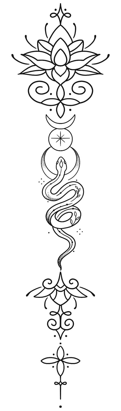 Whimsy Lotus & Snake Trail