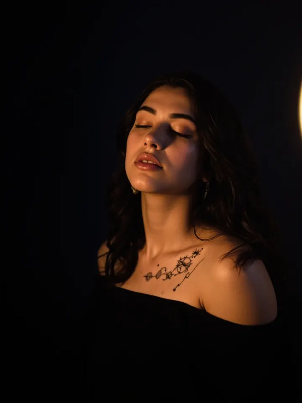Celestial temporary tattoos