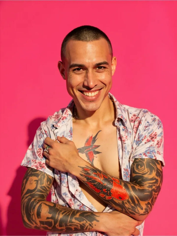 Colored temporary tattoos