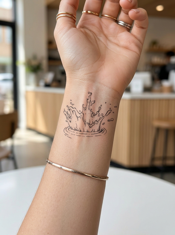 Water Droplet (6 Pack) semi-permanent tattoo