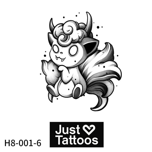 Adorable Alolan Vulpix Pokémon Art (6 Pack) | 3.15 in × 3.15 in.