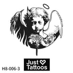 "Duality's Conflict" Fallen Cherub (6 Pack) semi-permanent tattoo – view 2